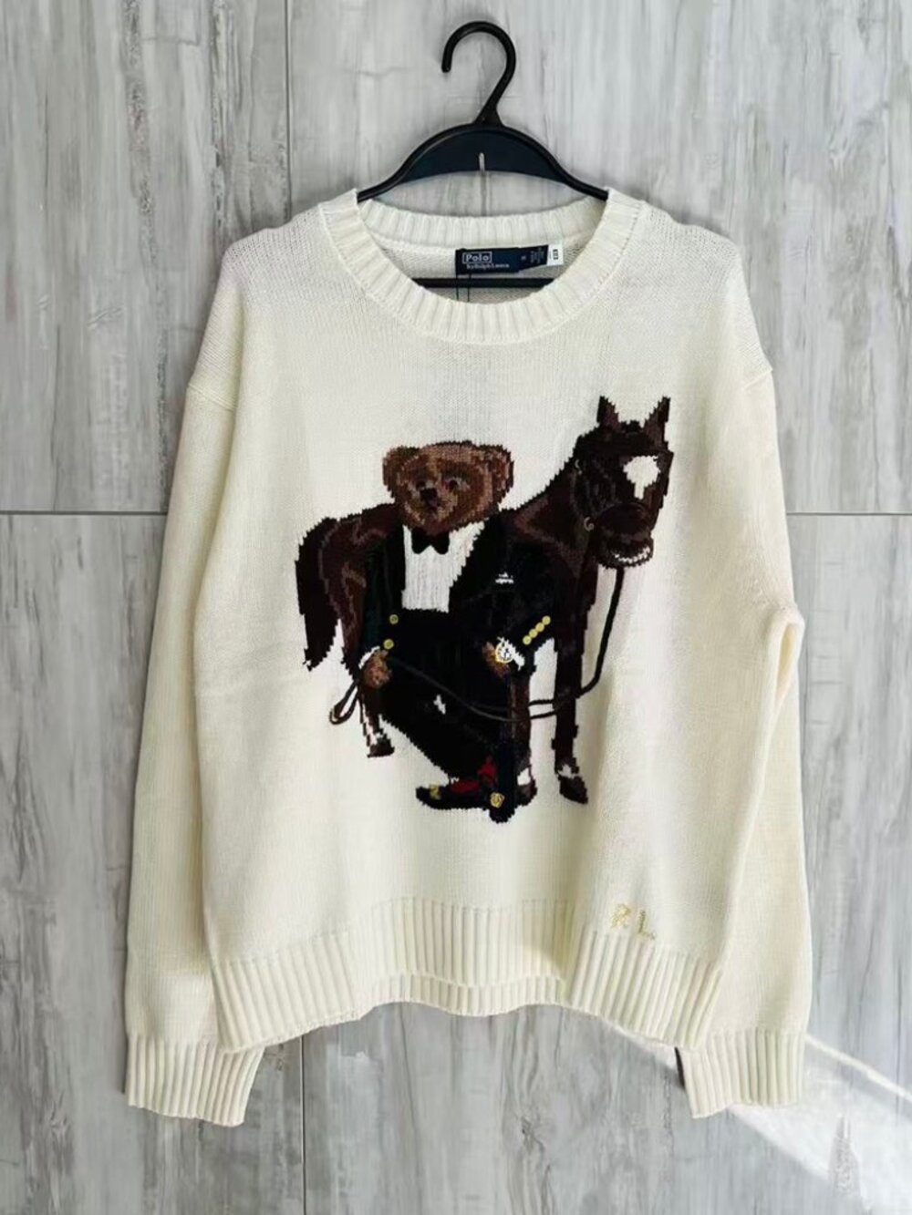 Polo Ralph Lauren Bear Horse Knit Sweater